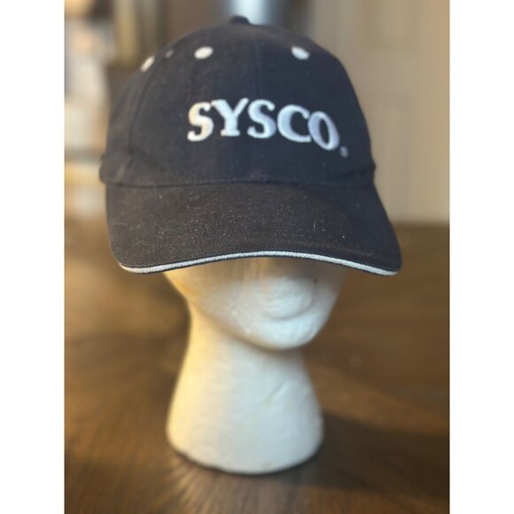 Sysco Adjustable Navy Blue Baseball Cap 2001 100% Cotton One Size Fits All - Picture 1 of 9